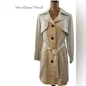Vince Camuto Dusty Blue Trench